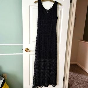 Sparkly Long Black Dress